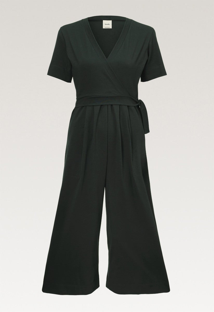 Jumpsuit gravid med amningsfunktion - Deep Green