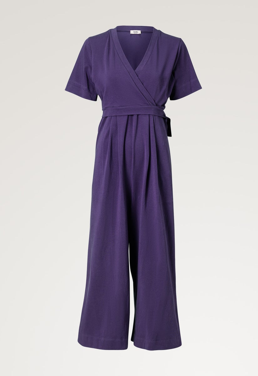 Jumpsuit gravid med amningsfunktion - Lila