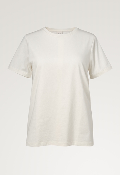 Maternity t-shirt with nursing access - Tofu - XS (8) - Maternity top / Nursing top
