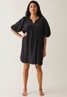 Boho maternity mini dress - Almost black - S/M - small (4) 