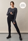 Once-on-never-off fleece leggings - Black - XL - small (1) 