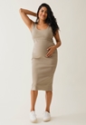 Ribbad ärmlös gravidklänning med amningsfunktion - Trench coat - XXL - small (1) 