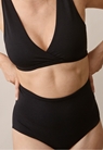 High waist postpartum panties - Black - S - small (1) 