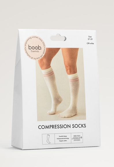 Essential compression socks pregnancy - Off white (1) - Maternity underwear / Nursing underwear