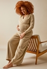 Velour maternity jumpsuit - Desert - M - small (3) 