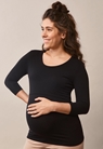 Maternity top with nursing access - Black - M - small (2) 