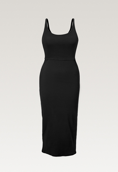 Signe tank dress - Black - XLL (6) - Maternity dress / Nursing dress