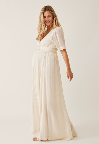 Maternity wedding dress - Ivory - M (2) - Maternity dress / Nursing dress