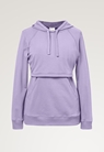 Fleece lined maternity hoodie with nursing access - Lilac - L - small (5) 