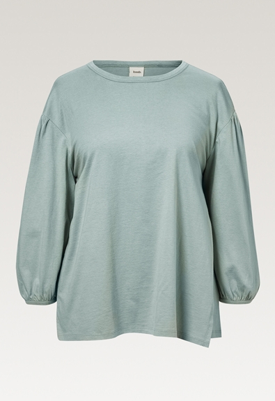 The-shirt blouse - Mint - L (7) - Maternity top / Nursing top