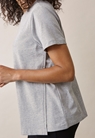Maternity t-shirt with nursing access - Grey melange - S - small (4) 