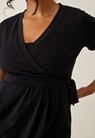 Maternity jumpsuit with nursing access - Black - L - small (5) 