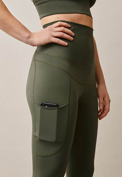 Flow leggings - Seaweed - S (3) - Maternity pants