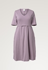 A shaped nursing dress short sleeve - Lavender - L - small (5) 