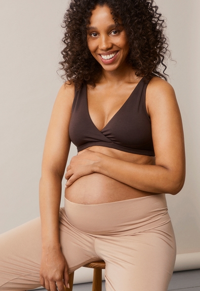 Soft nursing bra - Dark brown - L (2) - Maternity underwear / Nursing underwear
