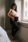 Maternity leggings  - Black - S - small (1) 
