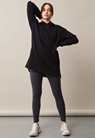 Oversized maternity hoodie with nursing access - Black - XL - small (2) 