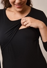 Maternity top with nursing access - Black - M - small (6) 