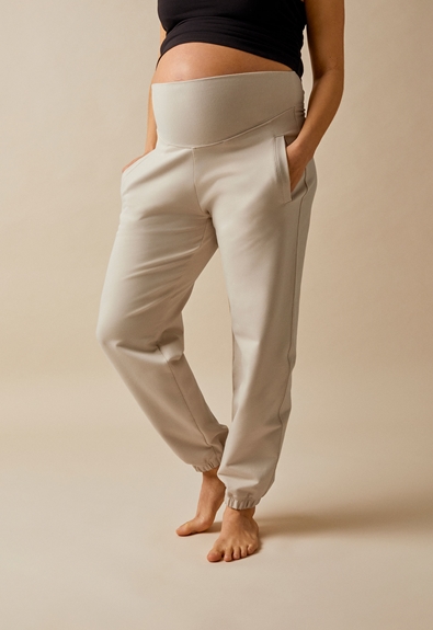 Maternity sweatpants - Putty - L (3) - Maternity pants