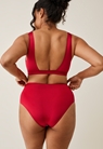 Postpartum Bikini bottoms -  French red - L - small (2) 