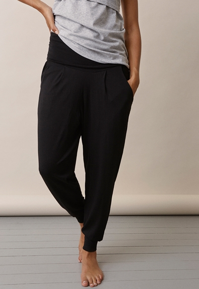 Once-on-never-off easy pants - Black - M (3) - Maternity pants
