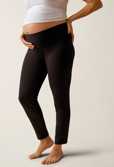 Thick maternity leggings - Black - XL (2) - Maternity pants