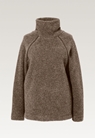 Wool pile sweater -  Brown grey melange - S/M - small (5) 