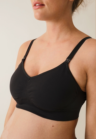 Seamless nursing bra with pads - Black - L (4) - Maternity underwear / Nursing underwear