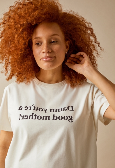 Woman to Woman T-shirt - Tofu -XS (3) - Maternity top / Nursing top
