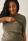 3/4 Sleeve nursing top - Green khaki - M - small (3) 