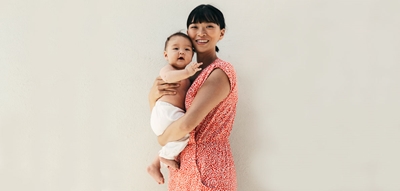 Cinzia Chang with her son Erling