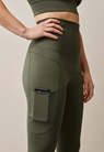 Maternity workout leggings comfort waist - Seaweed - S - small (4) 