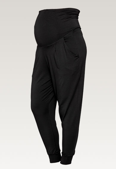 Soft maternity pants - Black - L (6) - Maternity pants