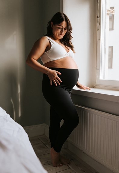 Maternity leggings - Black - XL (1) - Maternity pants