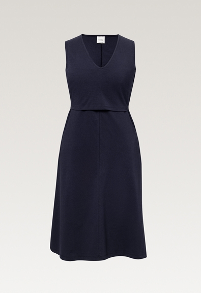 A dress - Midnight blue - XS (5) - Maternity dress / Nursing dress