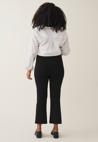 Once-on-never-off cropped pants - Black - S (2) - Maternity pants
