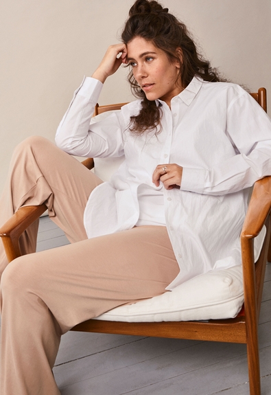 Once-on-never-off lounge pants - Sand - M (5) - Maternity pants