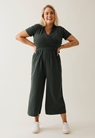Maternity jumpsuit with nursing access - Deep green - XL - small (5) 