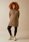 Oversized wool sweater with nursing access - Camel - S/M - small (5) 