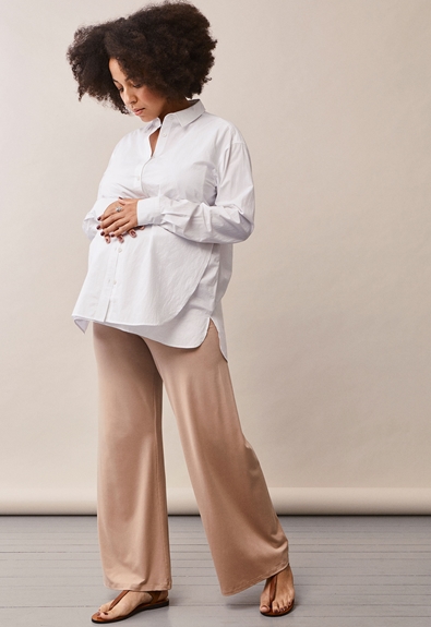 Once-on-never-off lounge pants - Sand - XL (3) - Maternity pants