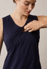 A-linjeformad amningsklänning / gravidklänning - Mörkblå - XS - small (4) 