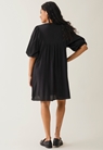 Boho maternity mini dress - Almost black - S/M - small (3) 