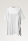 Oversized maternity t-shirt with slit - White - XS/S - small (3) 