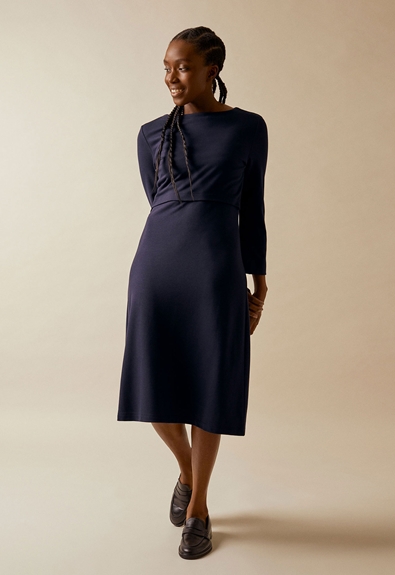 Icon dress - Midnight blue - S (3) - Maternity dress / Nursing dress