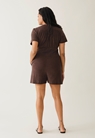 Terrycloth maternity playsuit - Dark brown - L - small (3) 