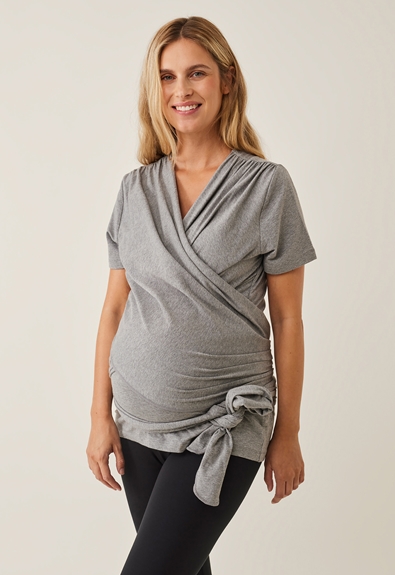 Bonding shirt  - Grey melange - L/XL (5) - Stillmode