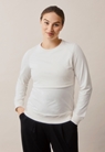 Fleece lined maternity sweatshirt with nursing access - Tofu - L - small (2) 