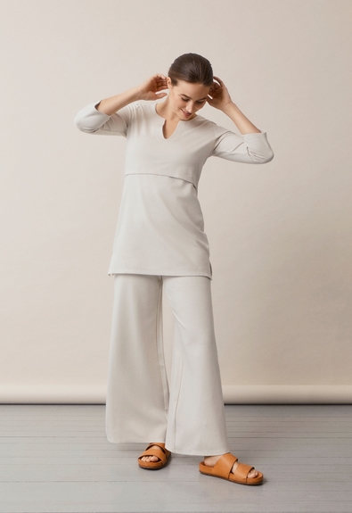 Marrakech tunic - Oatmeal - XL (2) - Maternity clothes