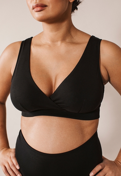 Soft nursing bra 34D - 48DDD/E - Black - S (4) - Maternity underwear / Nursing underwear