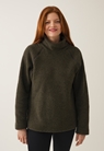 Fleecepullover Wolle - Pine green - S/M - small (1) 